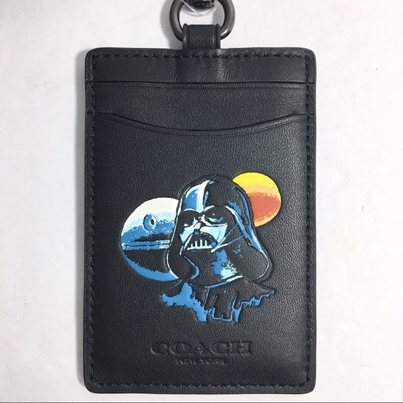 Coach Star Wars Vader Lanyard ID Holder Case NWT - Picture 5 of 7